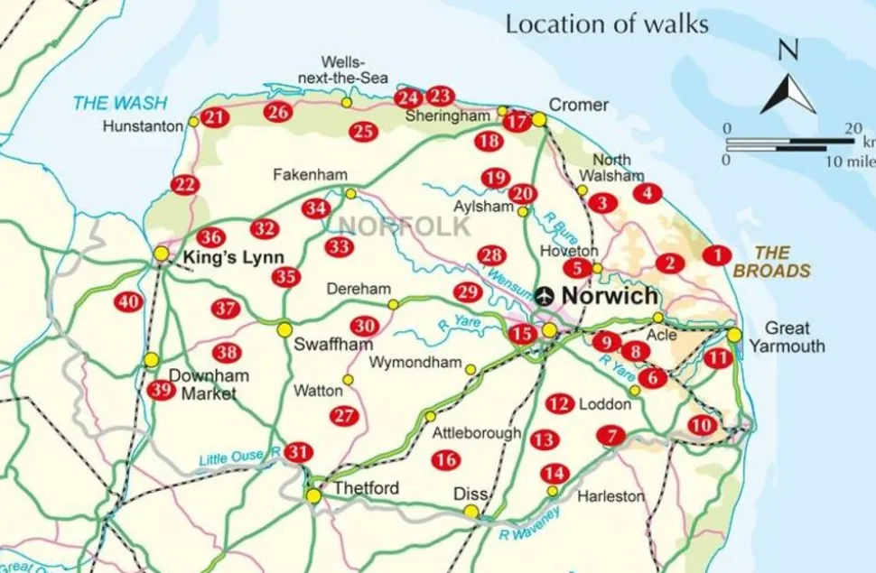 Cicerone Wandelgids Walking in Norfolk