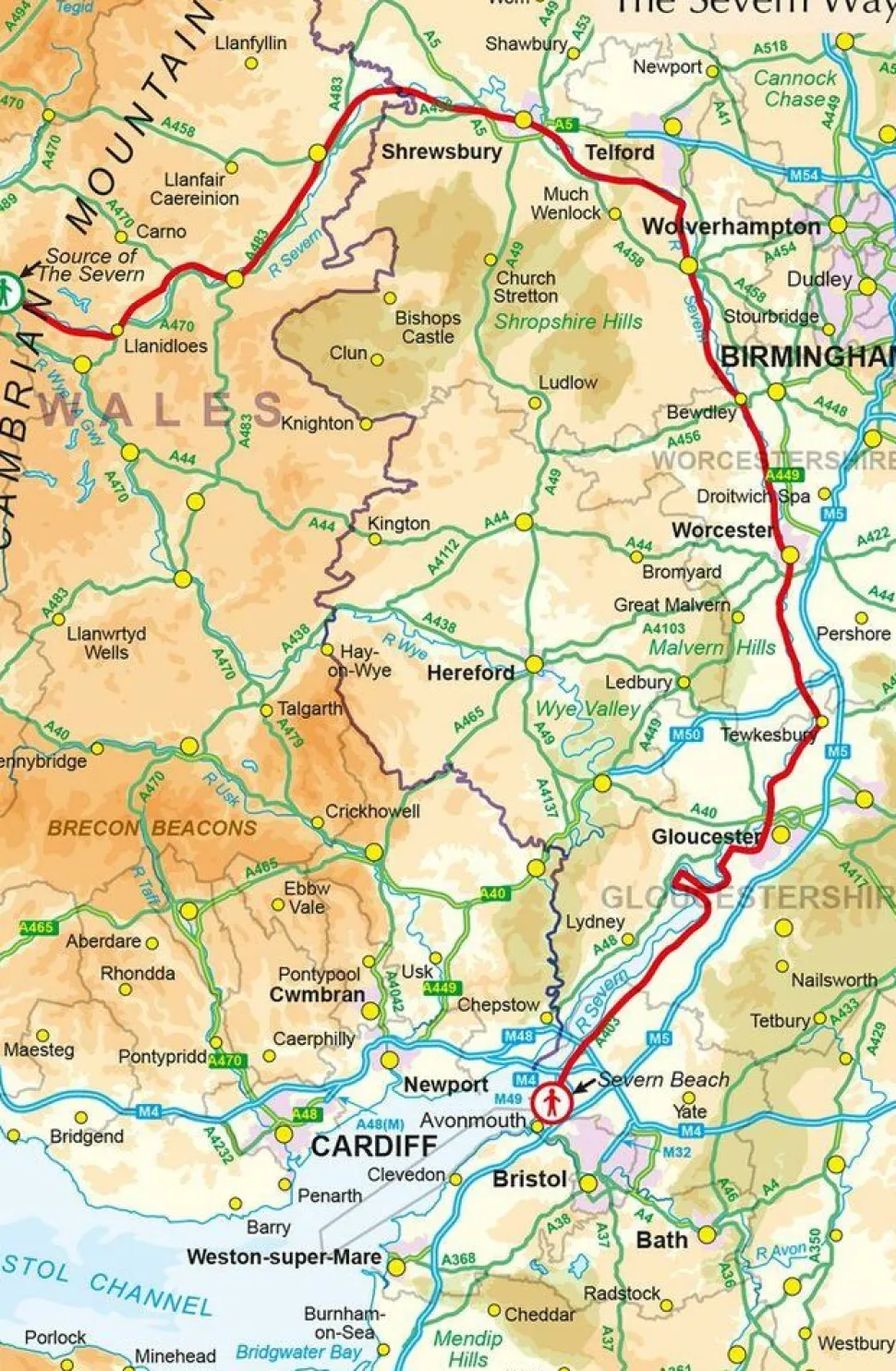 Cicerone Wandelgids Walking The Severn Way
