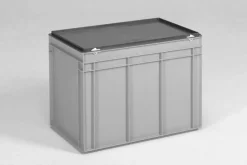 E-line Opbergbak 600x400x44 mm 90 liter grijs