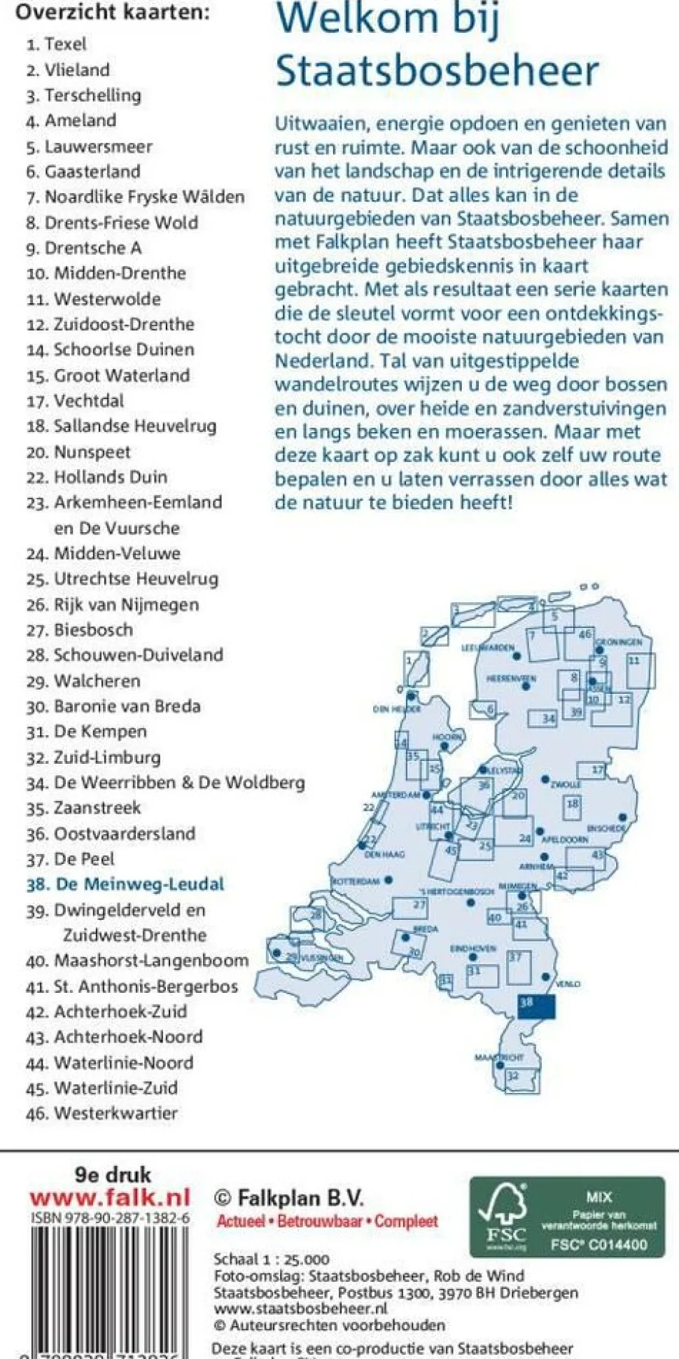 Falk Wandelfietskaart 38 De Meinweg-Leudal