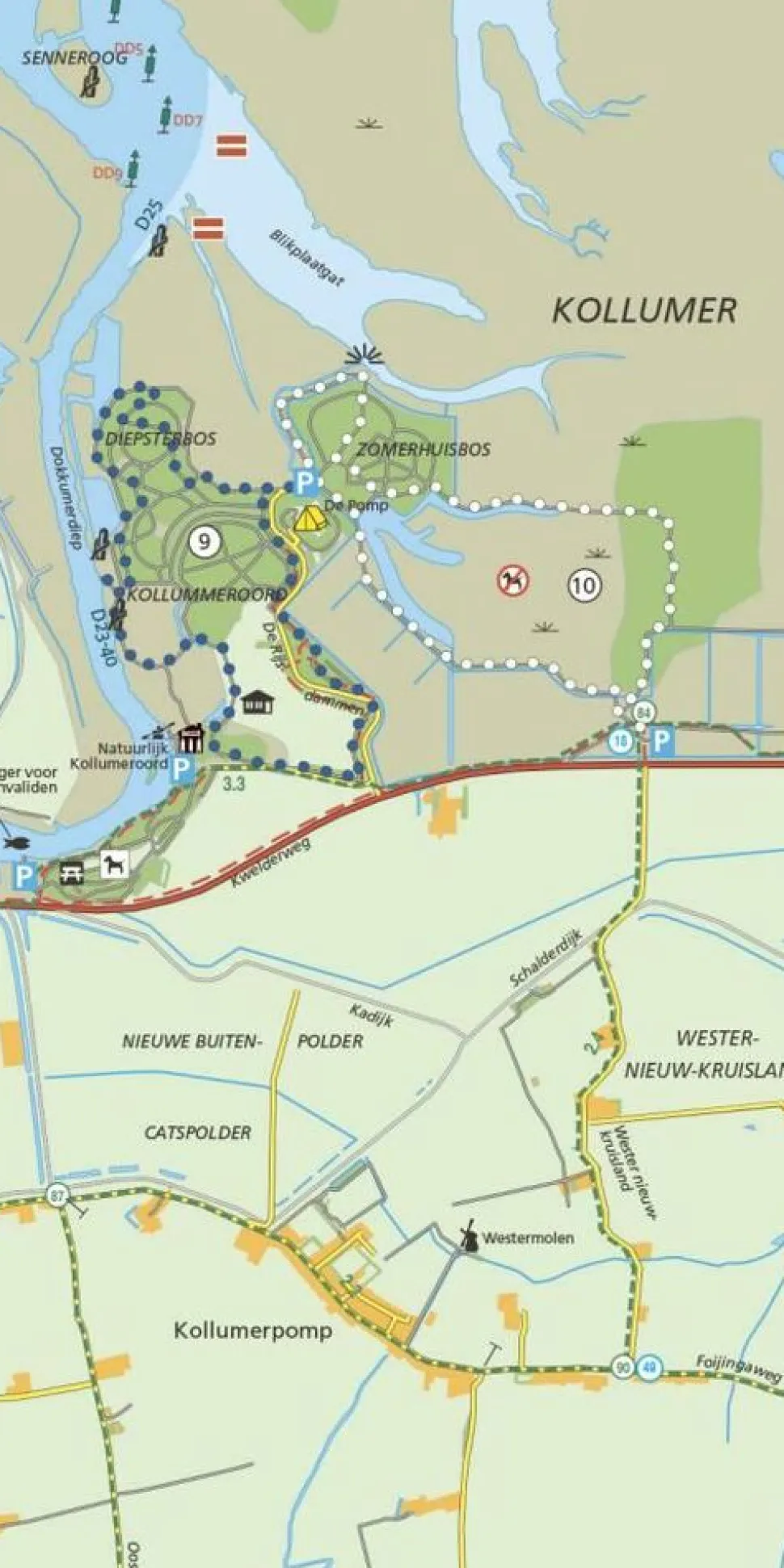 Falk Wandelfietskaart 05 Lauwersmeer