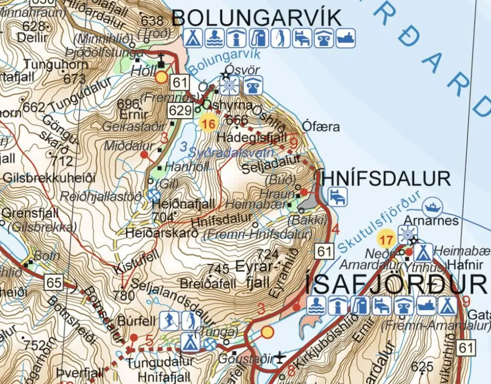 Ferdakort maps ijsland Wegenkaart 4 IJsland Zuidoost