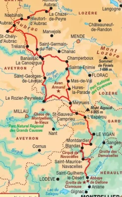FF randonneee Wandelgids 4834 Le Chemin de St Guilem-le-Désert