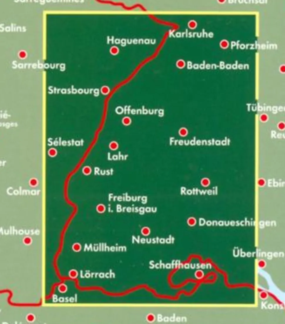Freytag & Berndt Wegenkaart Duitsland 15 Schwarzwald