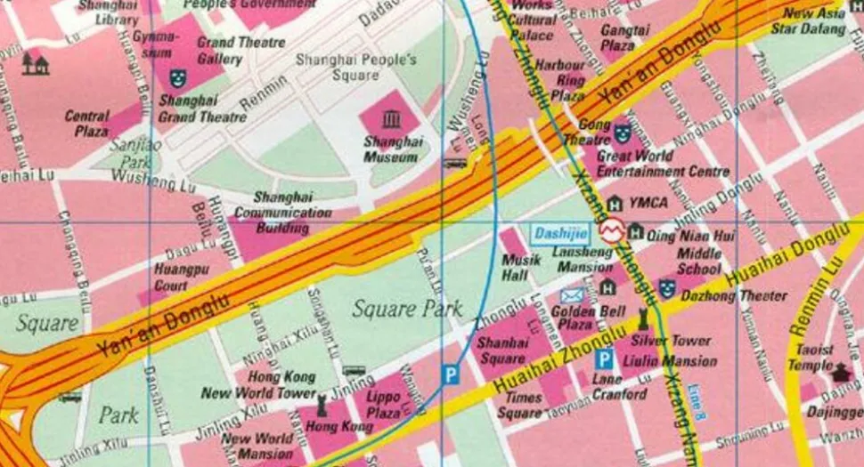 Freytag en Berndt Stadsplattegrond Shanghai
