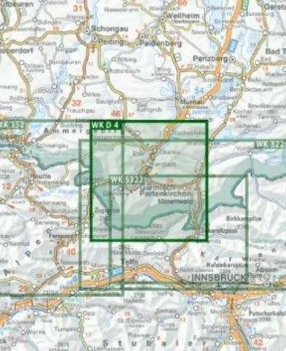 Freytag en Berndt Wandelkaart WKD4 Garmisch-Partenkirchen