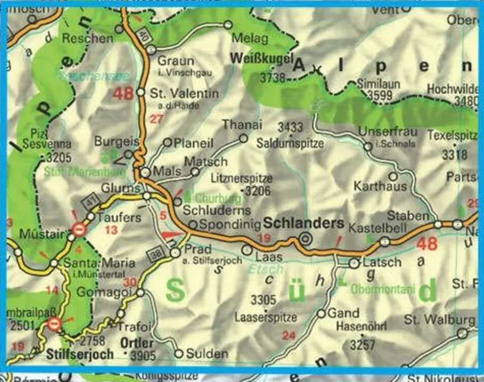 Freytag en Berndt Wandelkaart S2 Vinschgau Otztaler Alpen