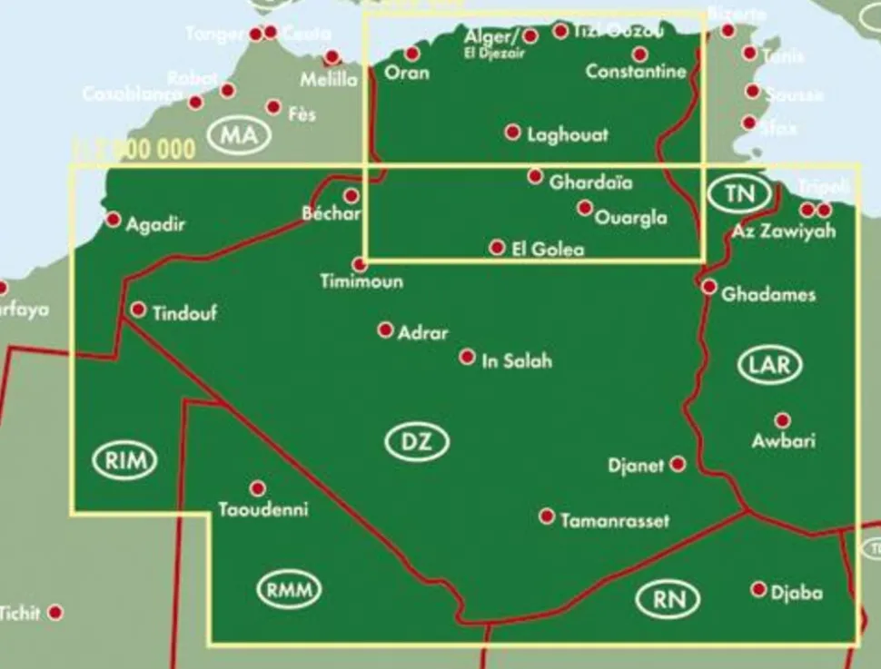 Freytag en Berndt Wegenkaart Algerije