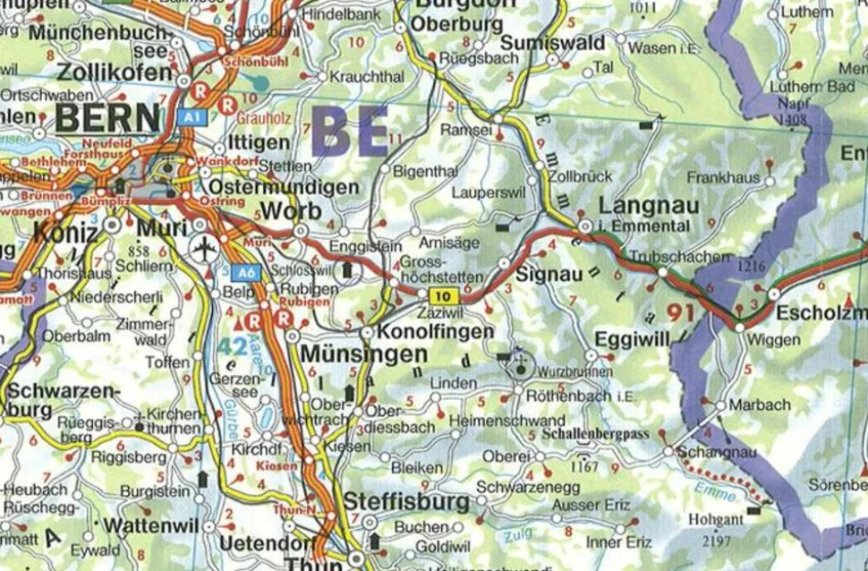 Freytag en Berndt Wegenkaart Zwitserland