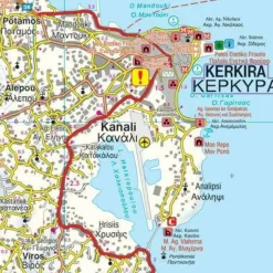 Freytag en Berndt Wegenkaart Corfu Korfoe 1:50.000