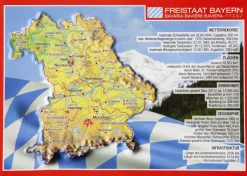 Georelief Maps Reliëf ansichtkaart Bayern
