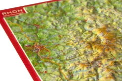 Georelief Maps Reliëf ansichtkaart Rhön