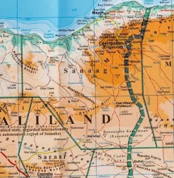 Gizi Map Wegenkaart Somalië