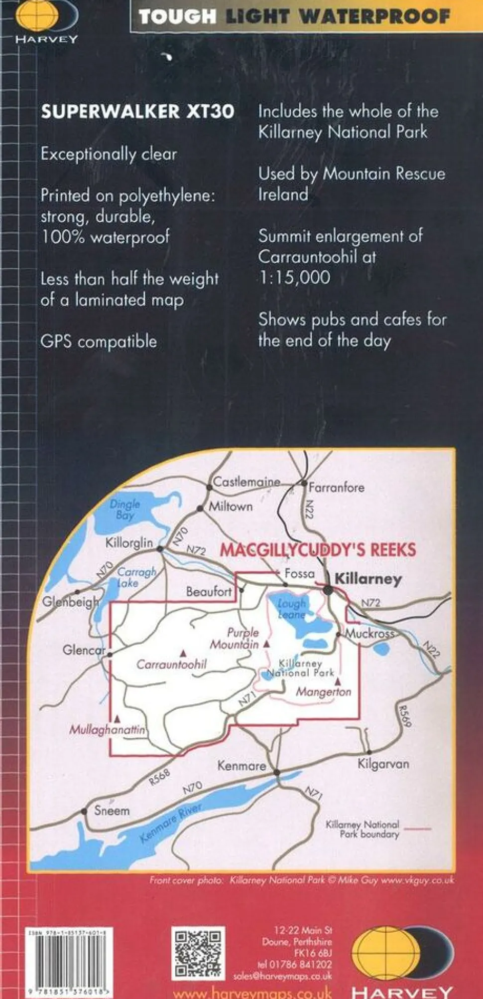 Harvey Maps Wandelkaart XT30 Macgillycuddy's Reeks