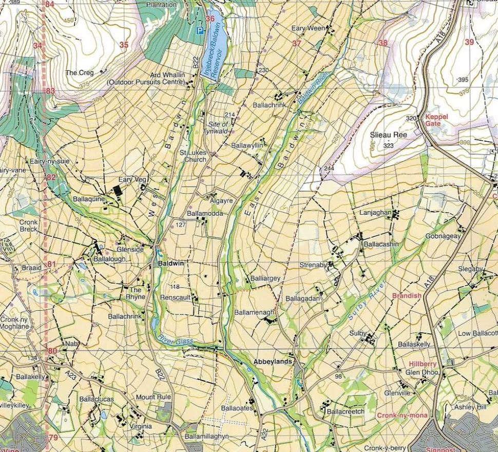 Harvey Maps Wandelkaart XT30 Isle of Man