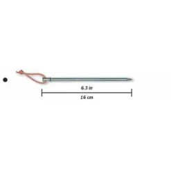 Hilleberg Ground Peg Stinger - 6 titanium tentharingen