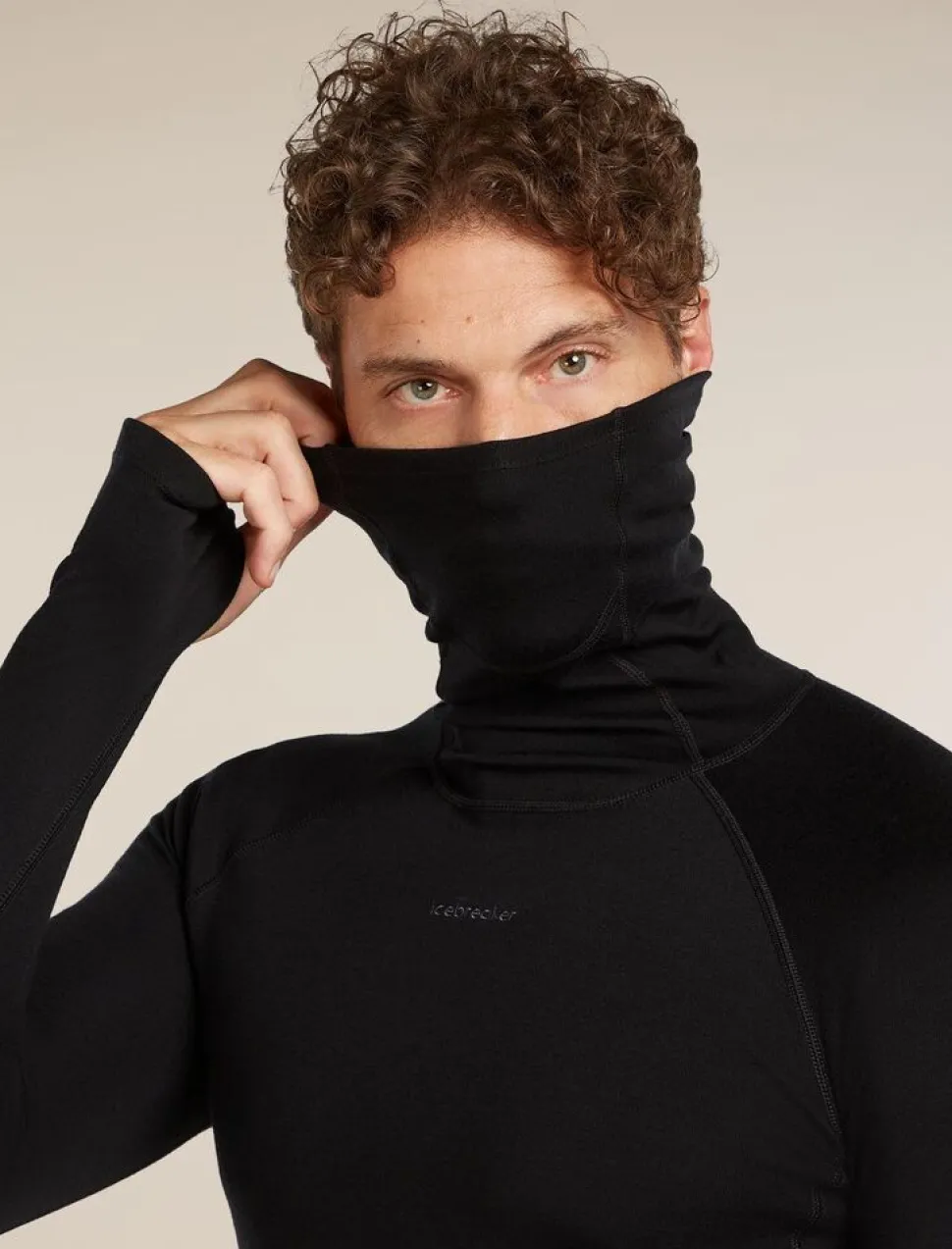 Icebreaker M 300 MerinoFine Polar LS Roll Neck