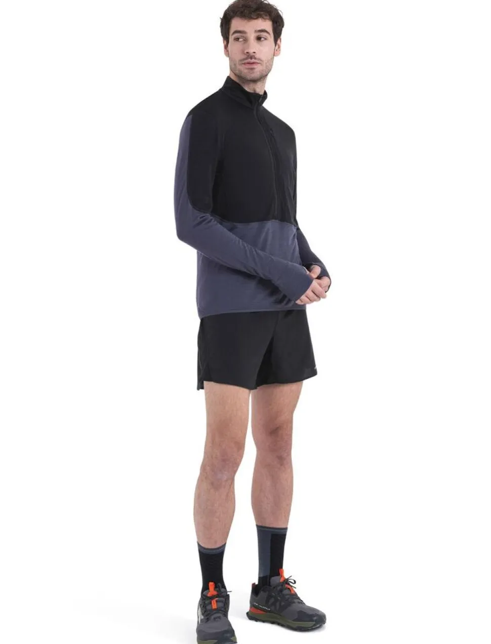 Icebreaker M Merino 200 Realfleece Descender LS Half Zip