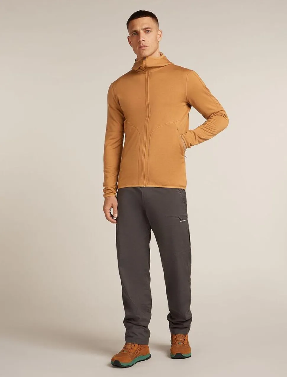 Icebreaker M Merino 560 RealFleece Elemental LS Zip Hoodie