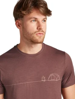 Icebreaker M Merino 150 Tech Lite ss Tee Single Line Camp