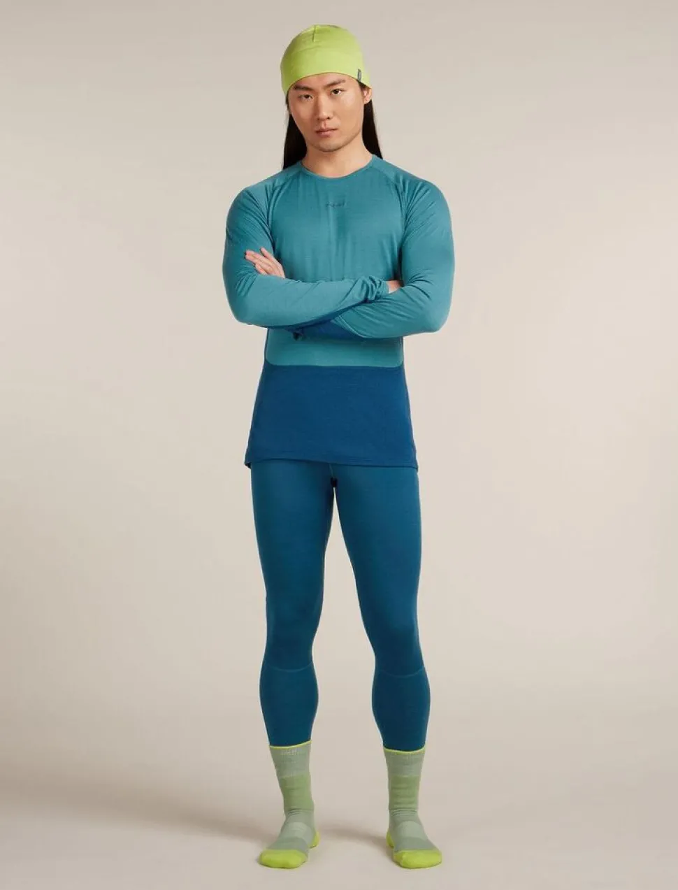Icebreaker M Merino 200 ZoneKnit LS Crewe
