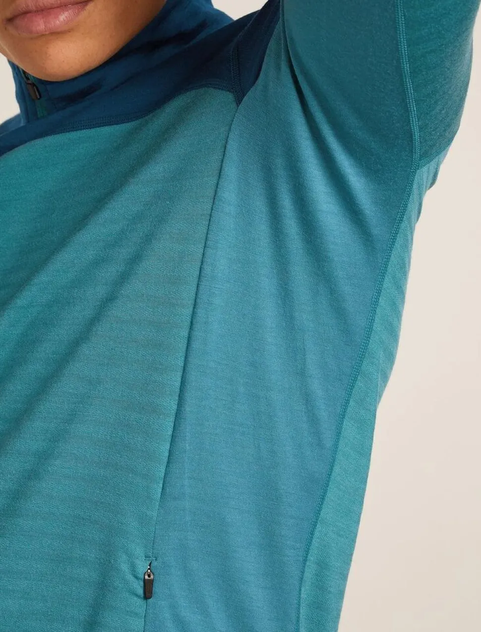 Icebreaker M Merino Blend 300 RealFleece Descender LS Zip