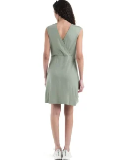 Icebreaker W Merino 200 Granary Sleeveless V Neck Dress