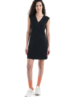 Icebreaker W Merino 200 Granary Sleeveless V Neck Dress