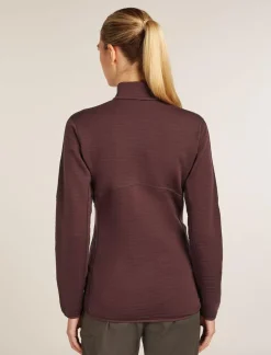 Icebreaker W Merino 400 RealFleece Descender LS Zip