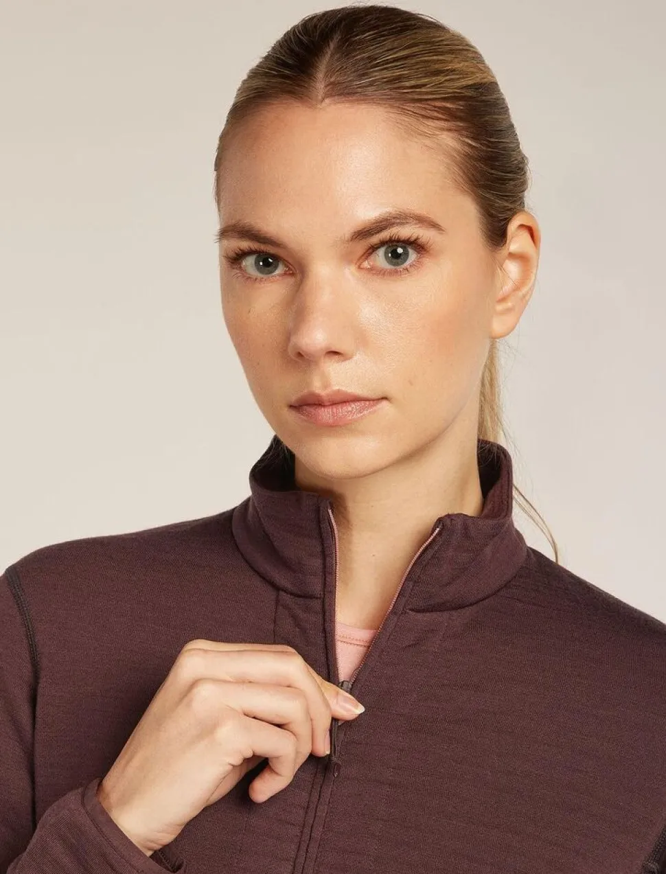 Icebreaker W Merino 400 RealFleece Descender LS Zip