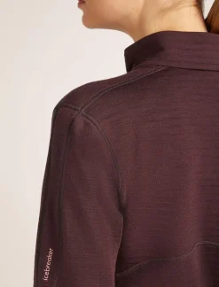 Icebreaker W Merino 400 RealFleece Descender LS Zip