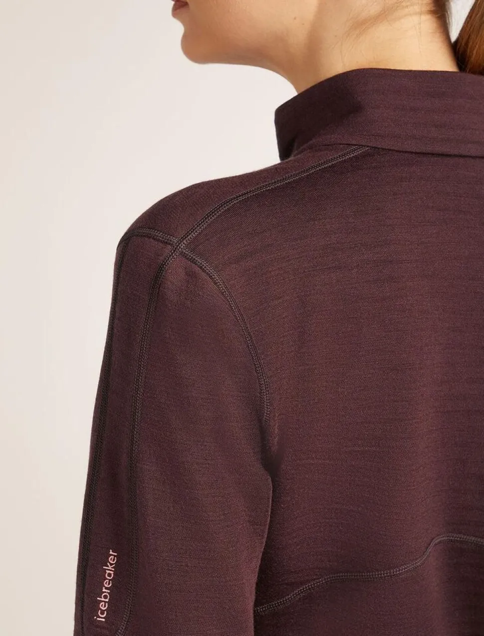 Icebreaker W Merino 400 RealFleece Descender LS Zip