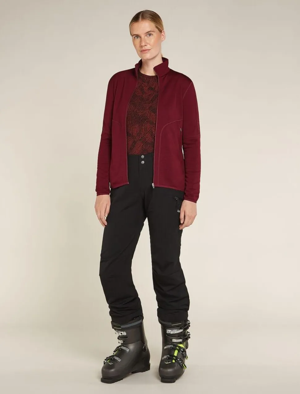 Icebreaker W Merino 560 Realfleece Element II LS Z