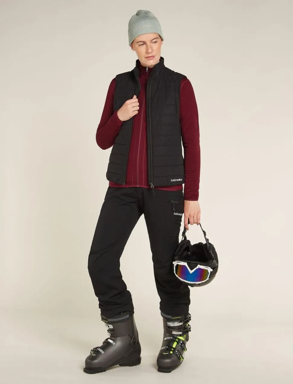 Icebreaker W Merino 560 Realfleece Element II LS Z