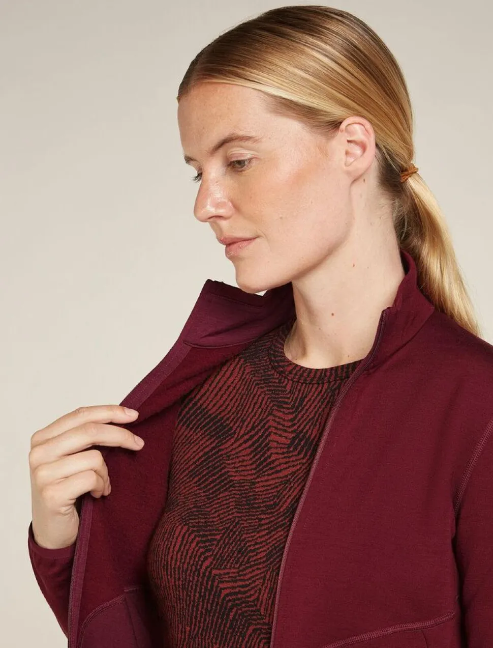 Icebreaker W Merino 560 Realfleece Element II LS Z