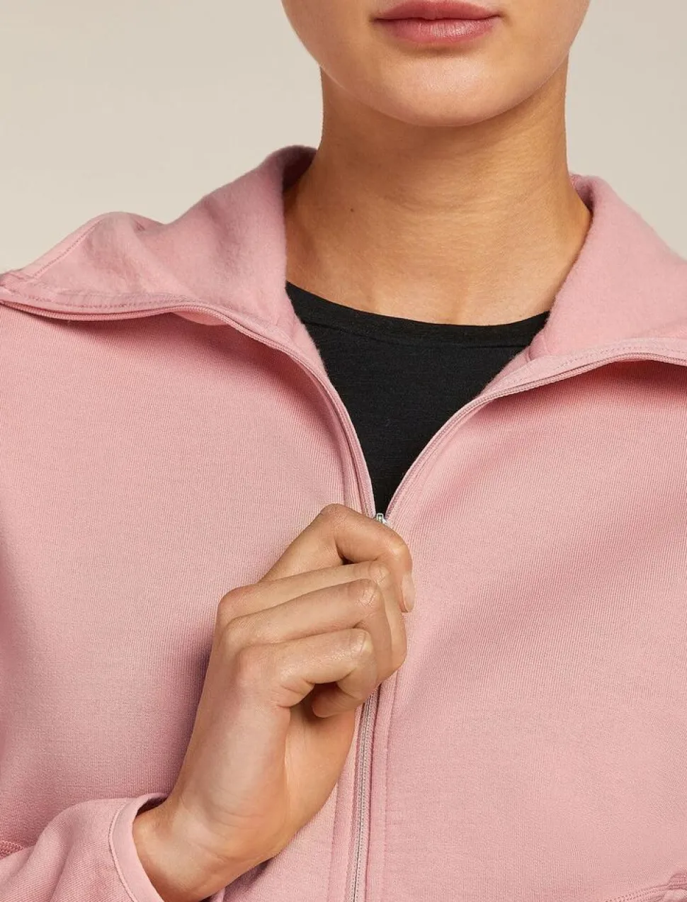 Icebreaker W Merino 560 RealFleece Elemental LS Zip Hood