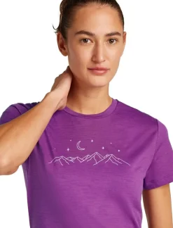 Icebreaker W Merino 150 Tech Lite ss Tee Sparkling Stars