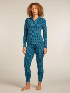 Icebreaker W Merino 260 Tech Vertex High Rise Leggings Snow G