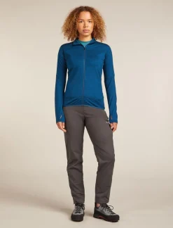 Icebreaker W Merino Blend 300 RealFleece Descender LS Zip