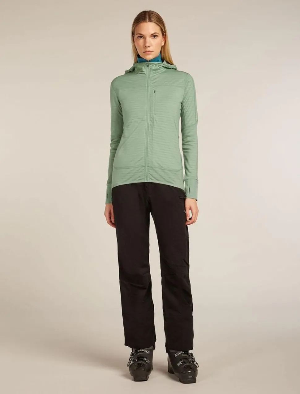 Icebreaker W Merino Blend 300 RealFleece™ Descender LS Zip Ho