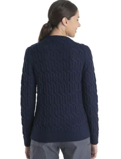 Icebreaker W Merino cable crew sweater