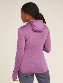 Icebreaker W Merino Realfleece Descender LS Zip Hoodie