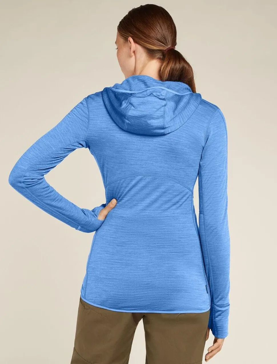 Icebreaker W Merino Realfleece Descender LS Zip Hoodie