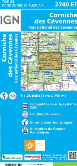 IGN 2740ET Corniche des Cévennes