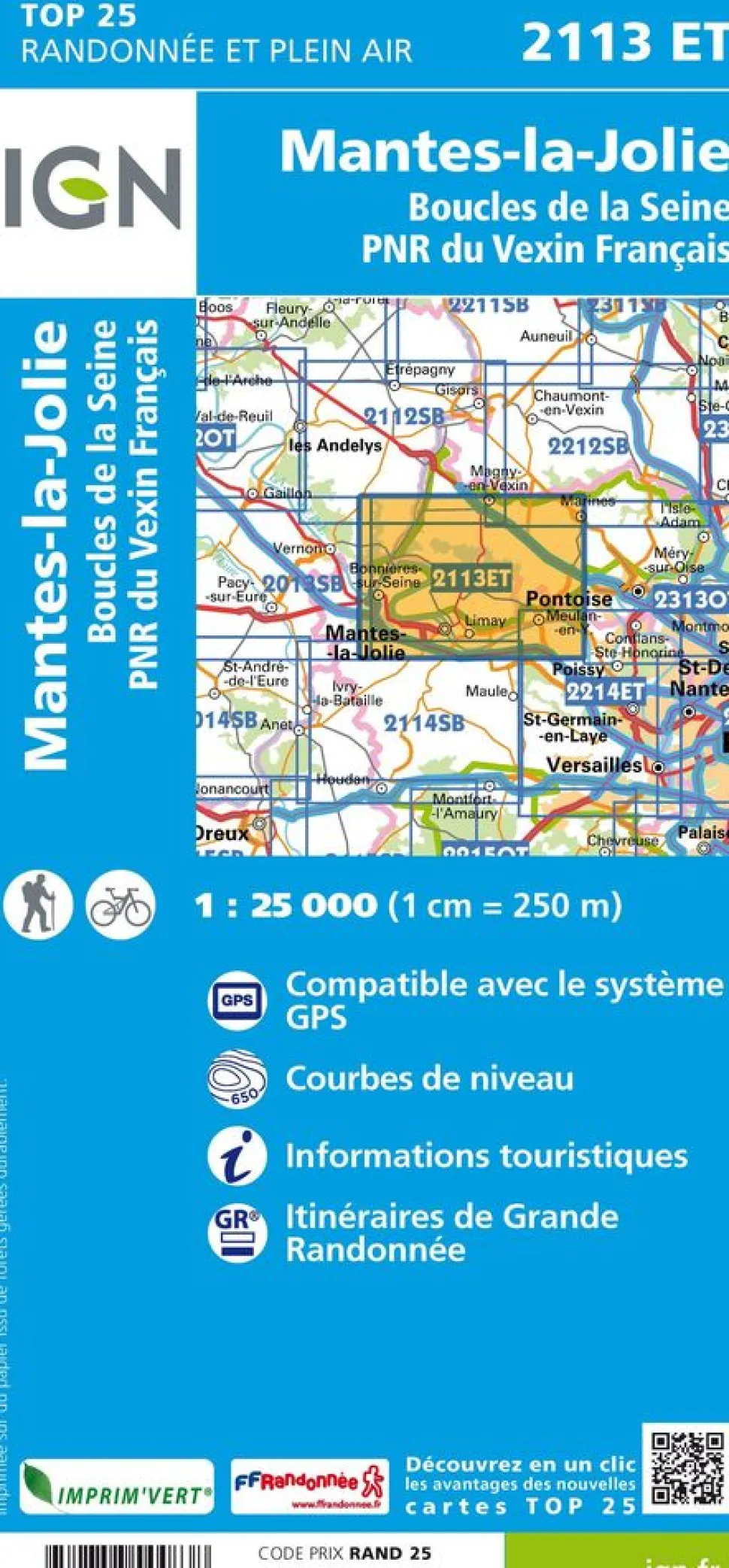 IGN 2113ET Mantes-la-Jolie