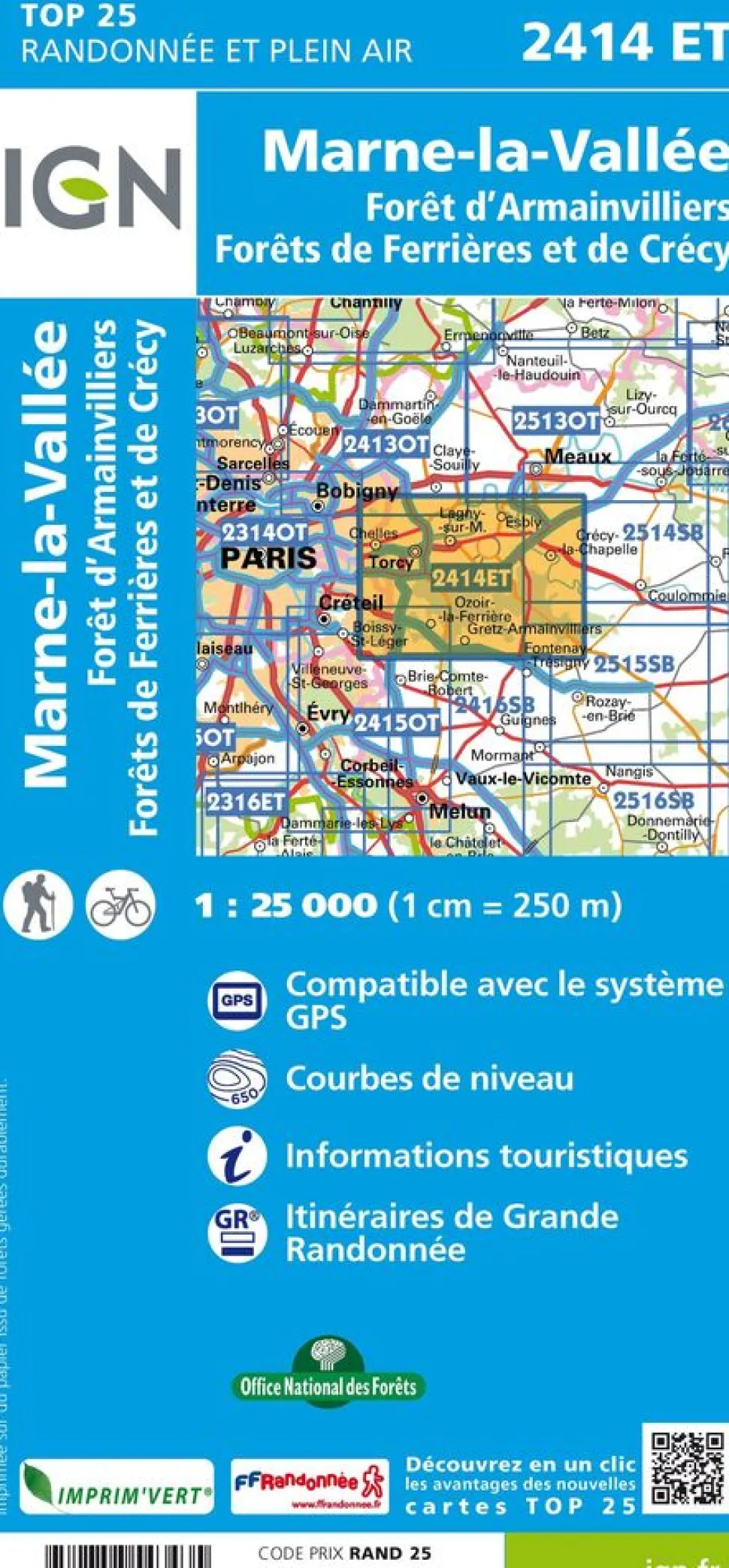 IGN 2414ET Marne-la-Vallée