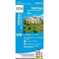 IGN 3039ET Valréas Saint-Paul-Trois-Chateaux