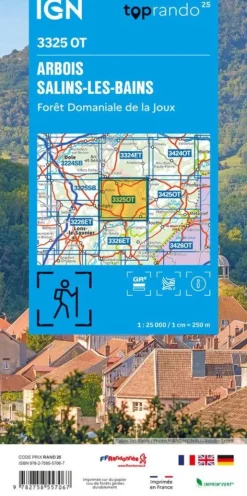IGN 3325OT Arbois/Salins-les-Bains