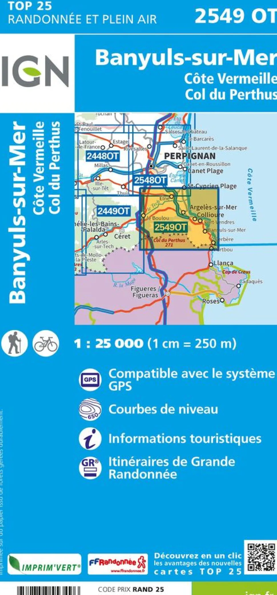 IGN 2549OT Banyuls-sur-Mer