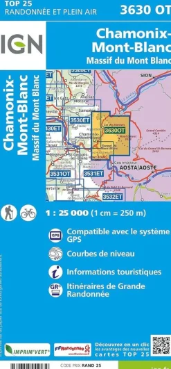 IGN 3630OT Chamonix Mont Blanc